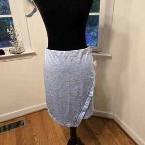 Contenta Skirt Tulip Hem Stretch Casual Athleisure Blue Heather‎ Large NWT